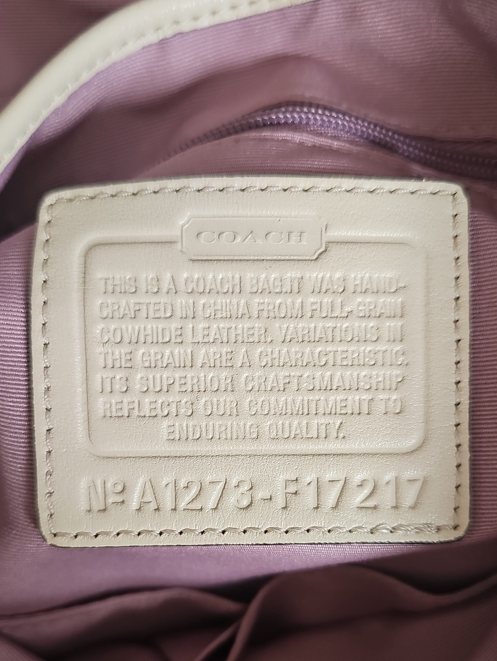 Coach F17217 Soho Flap Metallic Shimmer Champagne Gold Shoulder Bag *Read Cond - Picture 16 of 17
